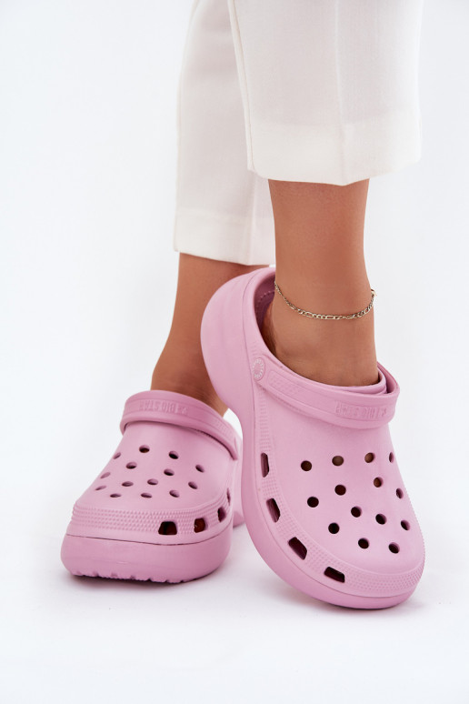 Zapatillas ligeras zapatillas de mujer con suelas masivas de moda Big Star RR274A120 color rosa