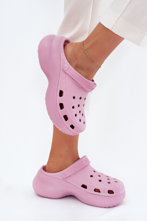 Zapatillas ligeras zapatillas de mujer con suelas masivas de moda Big Star RR274A120 color rosa