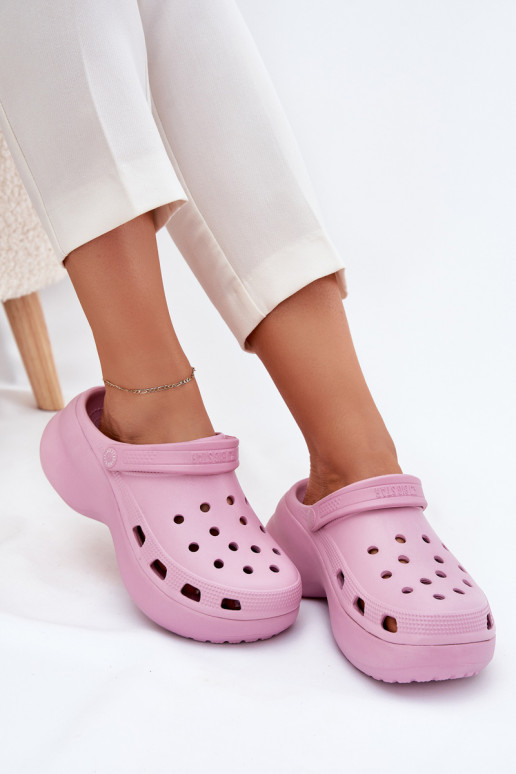 Zapatillas ligeras zapatillas de mujer con suelas masivas de moda Big Star RR274A120 color rosa