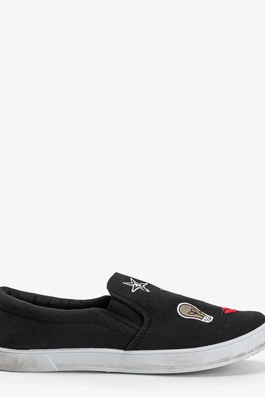 Zapatos negros de tela con...