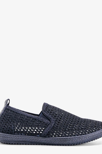 Zapatos calados azul...