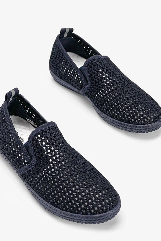 Zapatos calados azul oscuro, "Mallory"