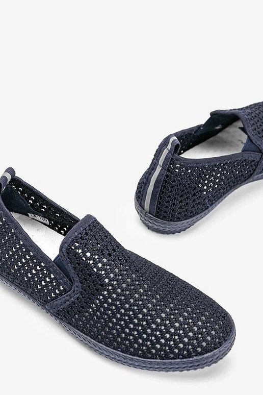 Zapatos calados azul oscuro, "Mallory"