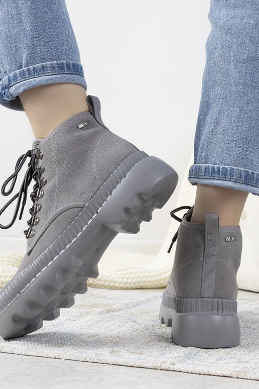 Botines deportivos grises para mujer,...