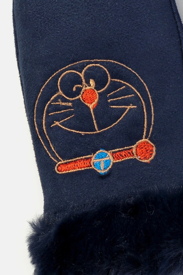Guantes infantiles de gatito azul marino 2