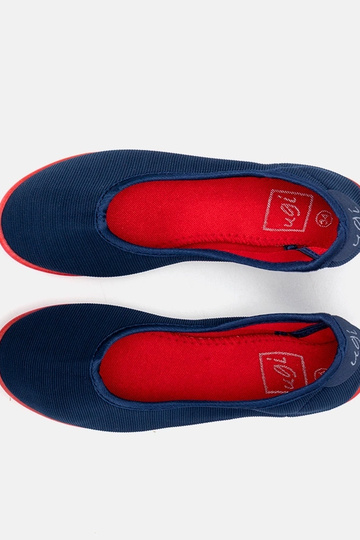Bailarinas Geneseo para niños en azul marino y rojo 2