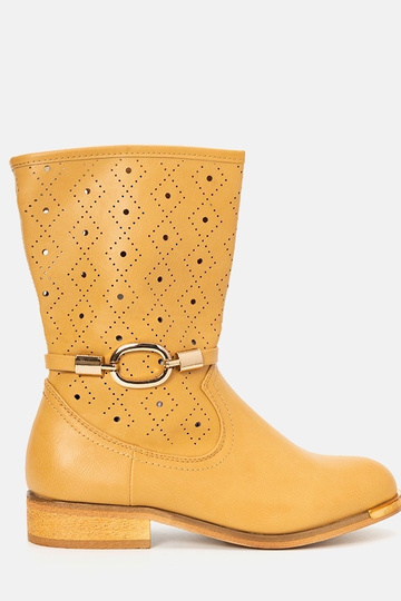 Botines infantiles marrón...