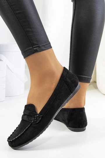 Mocasines negros para mujer Nieves 2