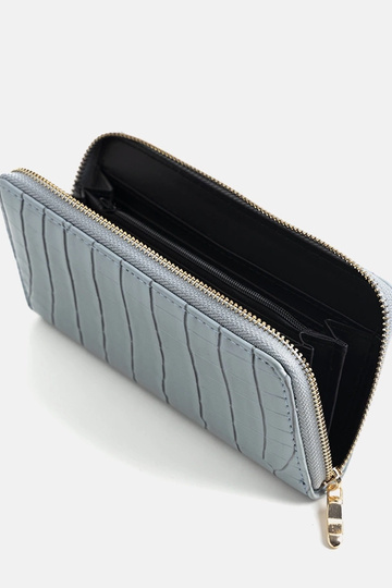Cartera de piel de charol azul Spangler 2