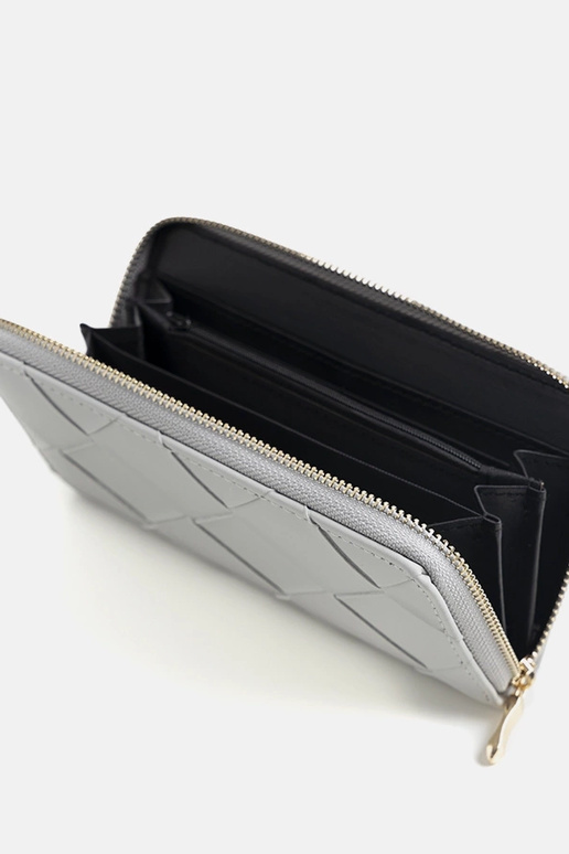 Cartera Bennett gris mate