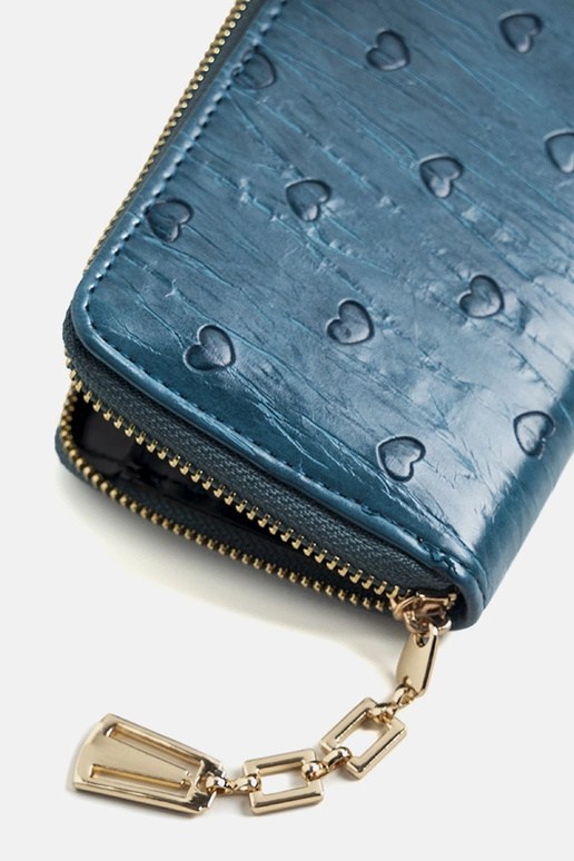 Cartera con corazón Dumont azul