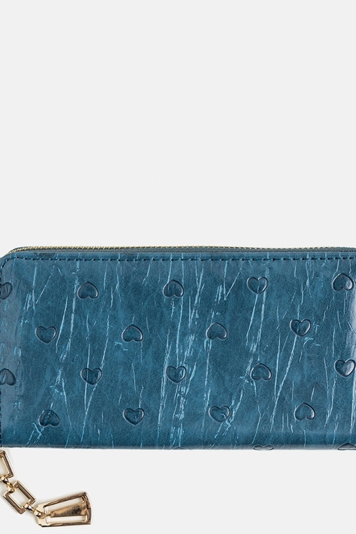 Cartera con corazón Dumont azul