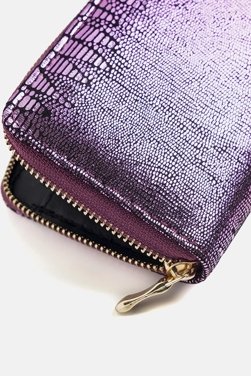 Cartera Decosta con purpurina rosa