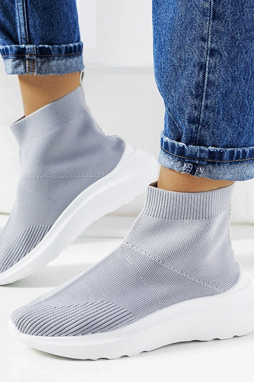 Zapatillas altas grises de... 2