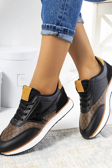 Zapatillas negras de mujer Chiara 2