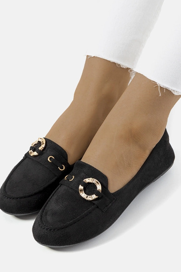 Mocasines de mujer Leila negros 2