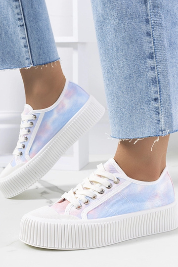 Zapatillas deportivas de mujer Steen en color azul y rosa