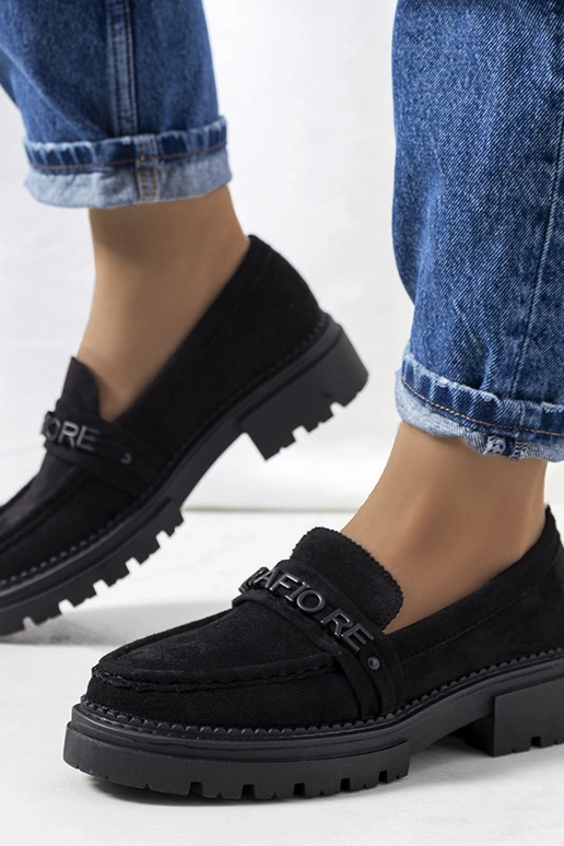 Mocasines negros con suela de...