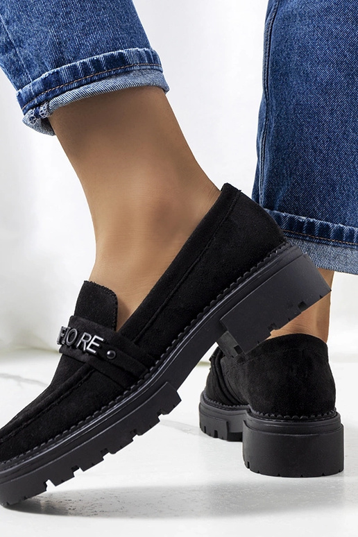 Mocasines negros con suela de...