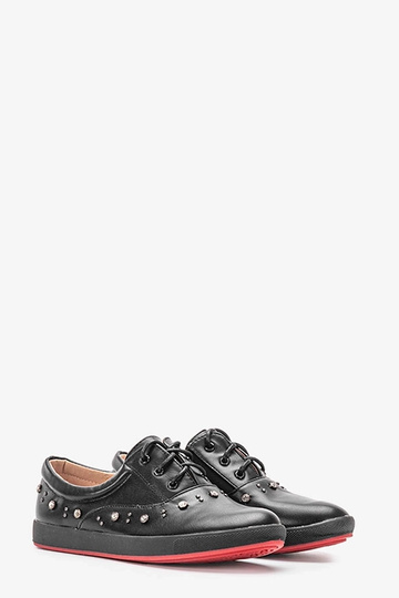 Zapatillas negras para niños Rinna 2