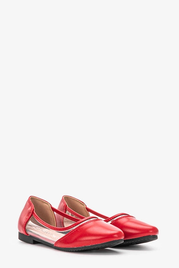 Bailarinas Juva semitransparentes en color rojo