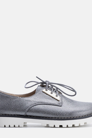 Zapatos infantiles grises brillantes Runa