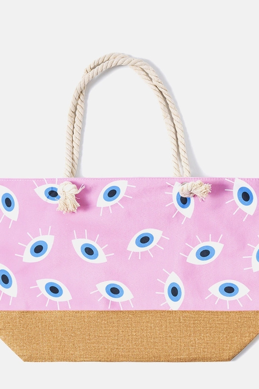 Bolso de playa rosa Elsina