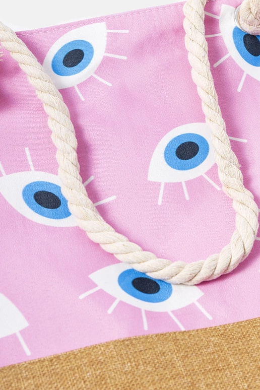 Bolso de playa rosa Elsina