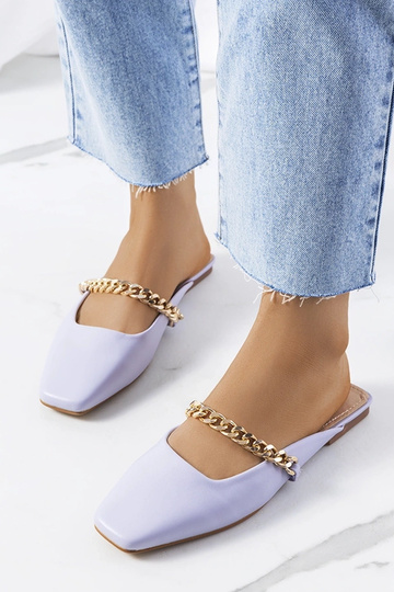 Chanclas Baras elegantes de color morado