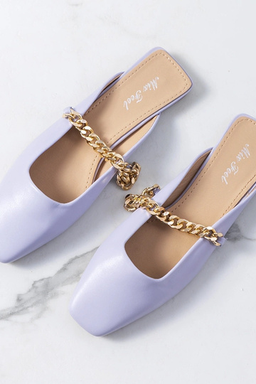 Chanclas Baras elegantes de color morado 2