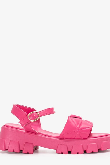 Sandalias de plataforma rosas de Ferlandi