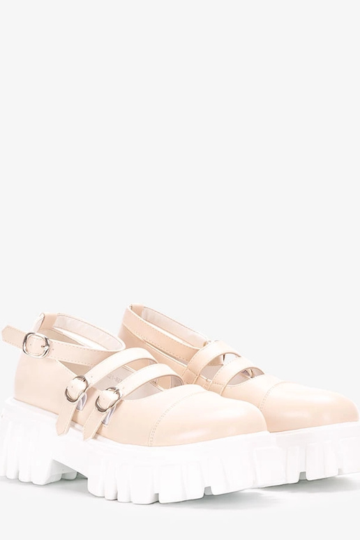 Botines color arena con suela de...