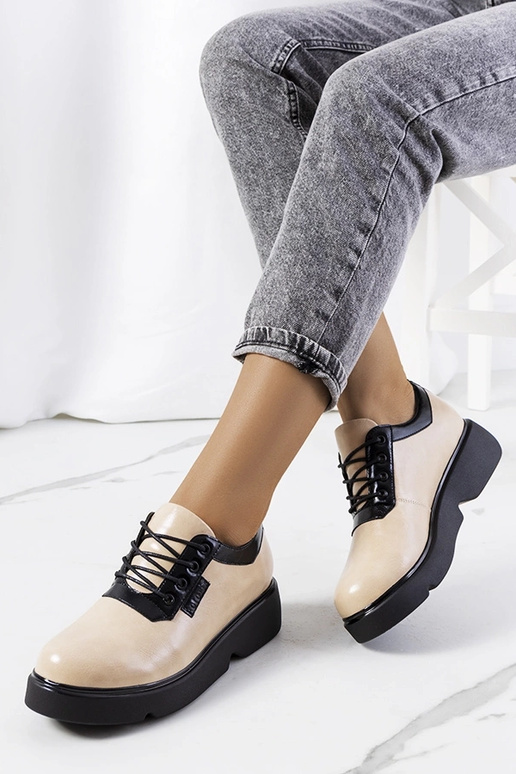 Botines color arena, "Parram"