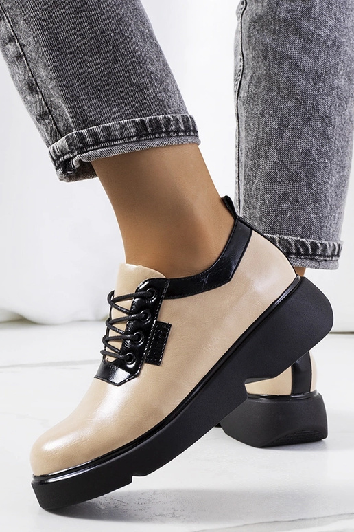 Botines color arena, "Parram"