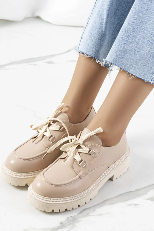 Botines femeninos color arena, "Labour"