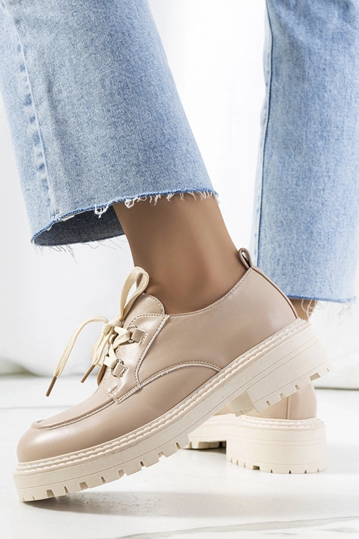 Botines femeninos color arena, "Labour"