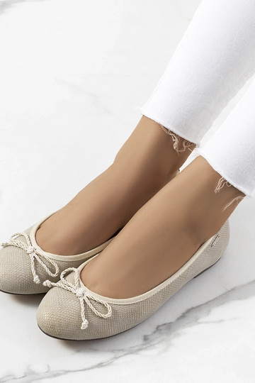 Bailarinas beige para mujer Villers 2
