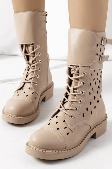 Botines calados beige Finlay