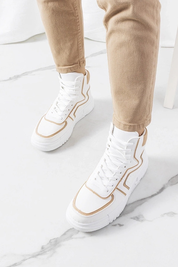 Zapatillas altas Roseda blancas 2