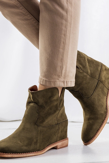 Botines verdes con cuña... 2