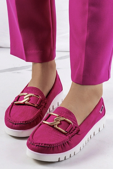 Mocasines rosas con plataforma, "Campini"