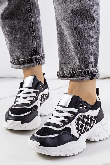 Zapatillas deportivas de mujer Florival en blanco y negro
