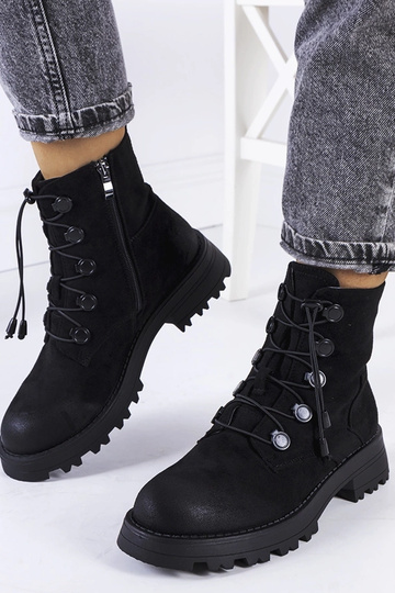 Zapatos negros de ante sintético Cesterfield 2