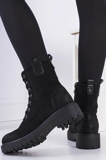 Zapatos negros de ante sintético Wellspring 2