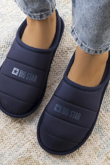 Zapatillas de estar por casa para mujer con aislamiento en color azul marino KK274601