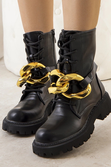 Botas negras de cadena Galar