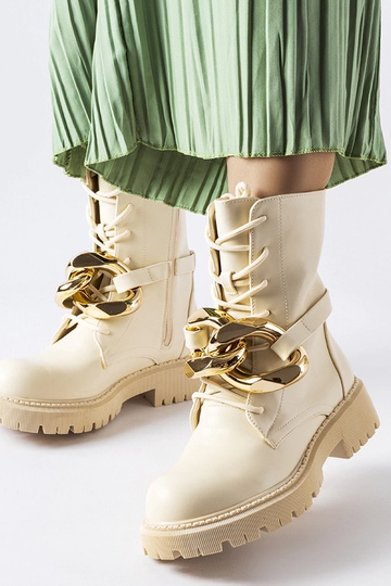 Botas de cadena Galar beige