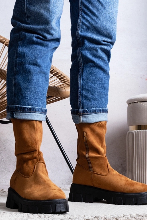 Botas de plataforma Conco color marrón