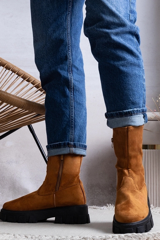 Botas de plataforma Conco color marrón