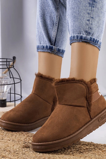 Botas de nieve marrones con...